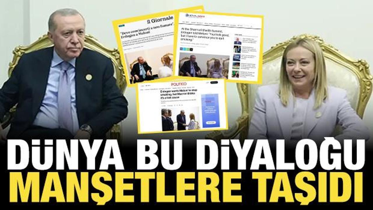 Dünya o diyaloğu konuşuyor: Erdoğan’ın Meloni’ye “sigarayı bırakma” tavsiyesi manşetlerde!