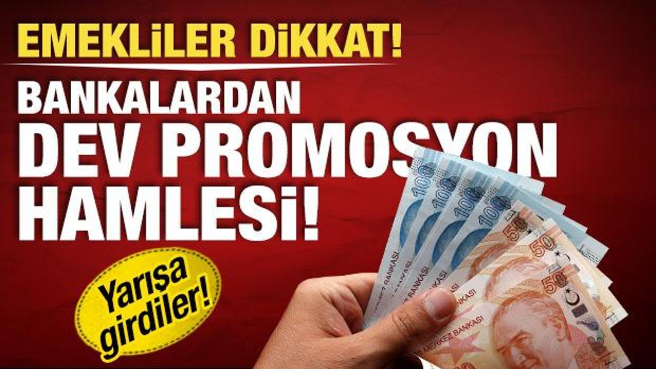 Emekliler dikkat! Bankalar yarışa girdi: Promosyonda yüzde 50'lik artış yaşandı!