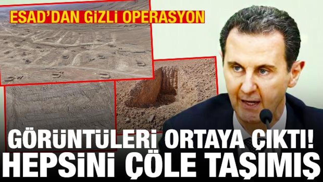 Esad'dan gizli operasyonu: Binlerce ceset çöle taşınmış