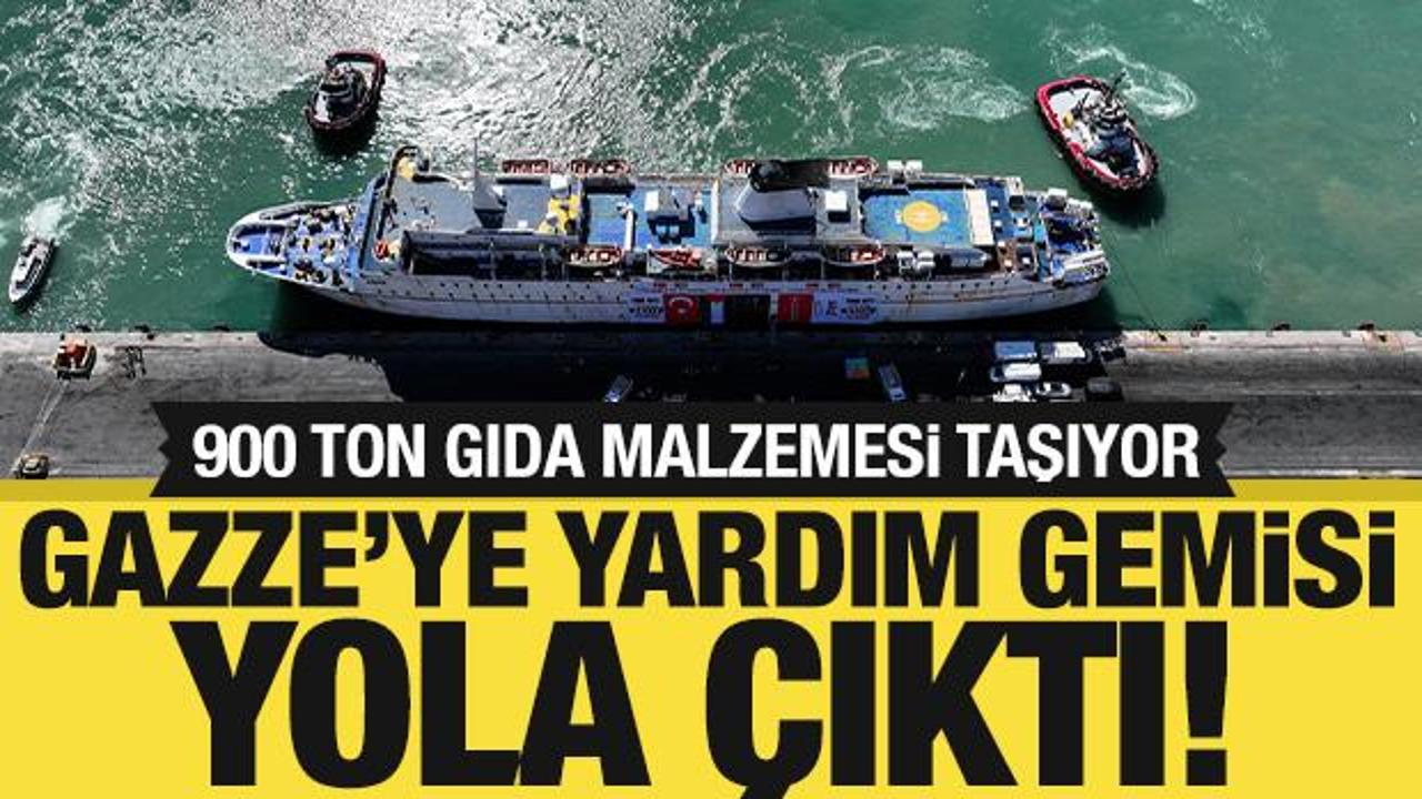 Gazze'ye yardım gemisi yola çıktı: Bakan Yerlikaya törende konuştu!