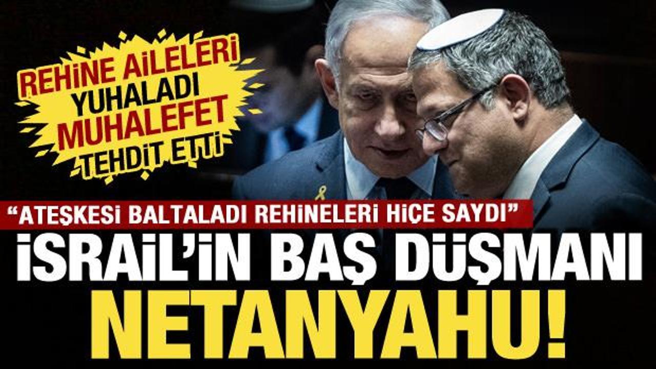 İsrail ateşkes sonrası karıştı: Rehine aileleri ve siyasilerden Netanyahu'ya tepki yağdı!