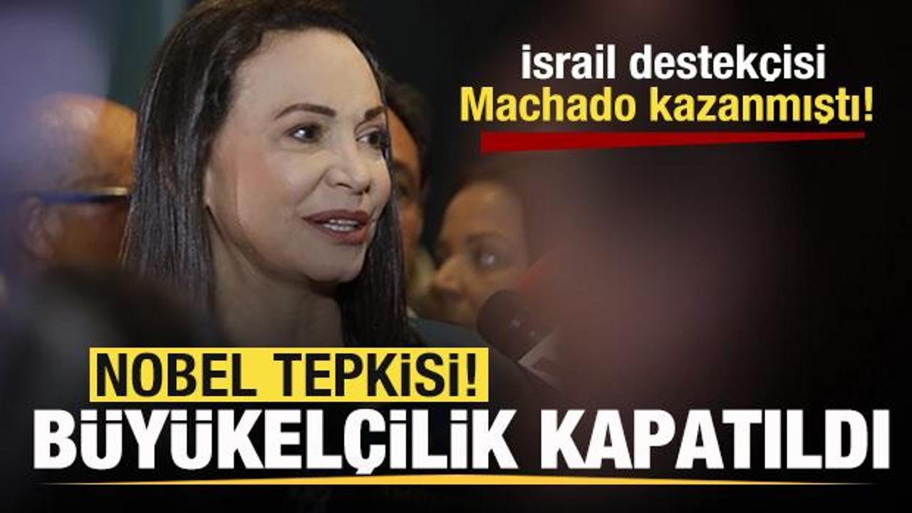 İsrail destekçisi Machado kazanmıştı! Norveç'e 'Nobel' tepkisi! Büyükelçilik kapatıldı