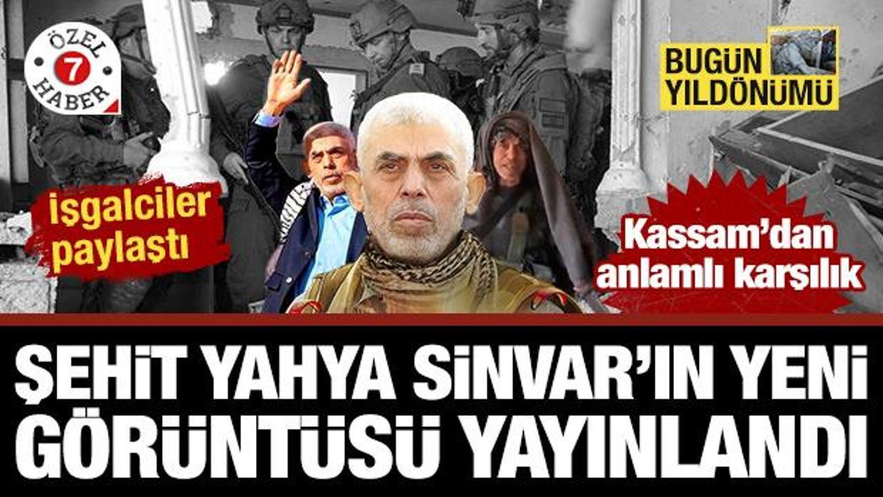 İsrail ordusu Yahya Sinvar'ın şehadet yıldönümünde yeni görüntüsünü yayınladı