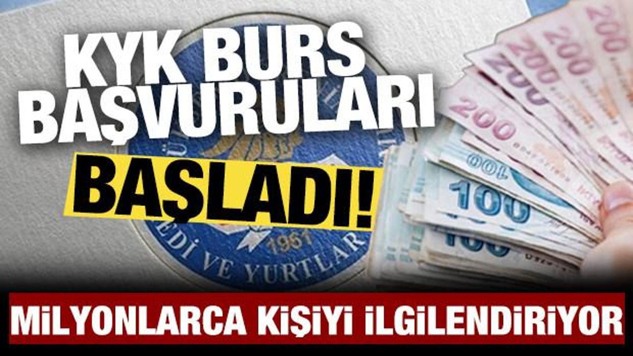 KYK burs ve kredi başvuruları başladı!