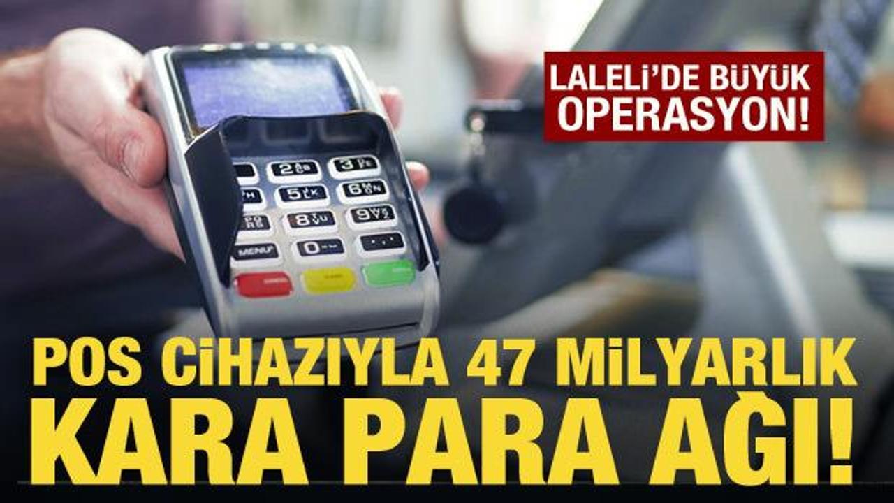 Laleli'de büyük operasyon! Pos cihazıyla 1 milyar 300 bin lira topladılar