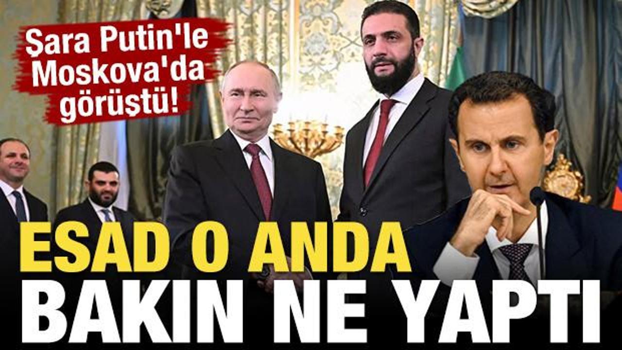 Şara Putin'le Moskova'da görüşürken Esad bakın ne yaptı?