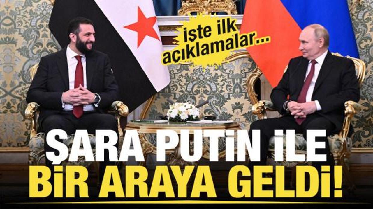 Son dakika... Şara Rusya'da! Putin ile kritik görüşme! 
