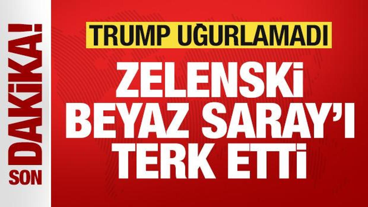 Son dakika: Trump, Zelenski’yi uğurlamadı, Zelenski Beyaz Saray’ı terk etti