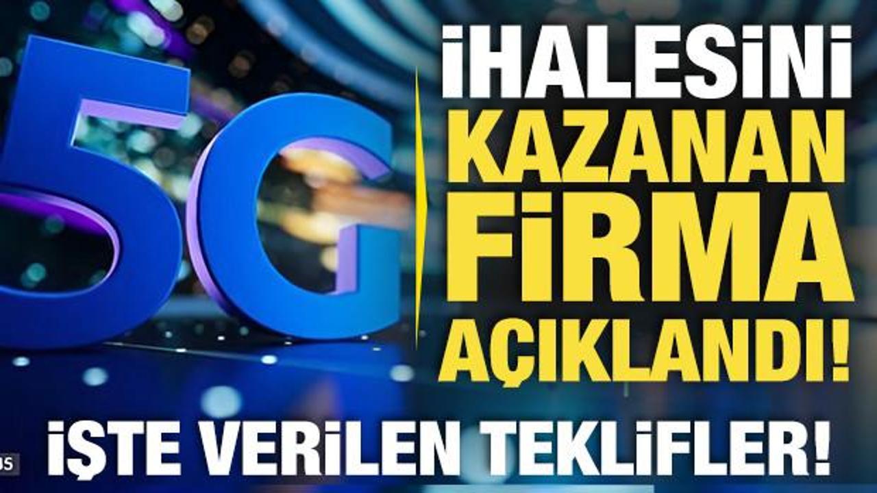 Son dakika: Türkiye'de dijital dönüşüm! işte 5G ihalesini kazanan firma!