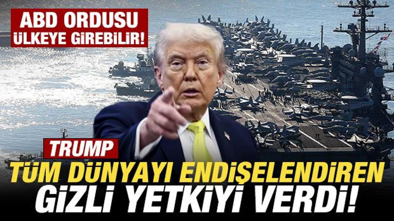 Trump tüm dünyayı endişelendiren gizli yetkiyi verdi! ABD ordusu Venezuela’ya girebilir