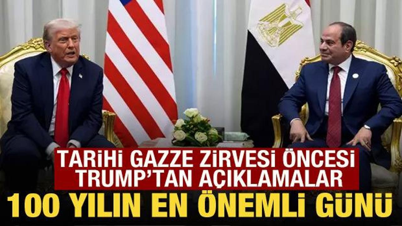 Trump'tan Mısır'da önemli mesajlar: 100 yılın en önemli günü!
