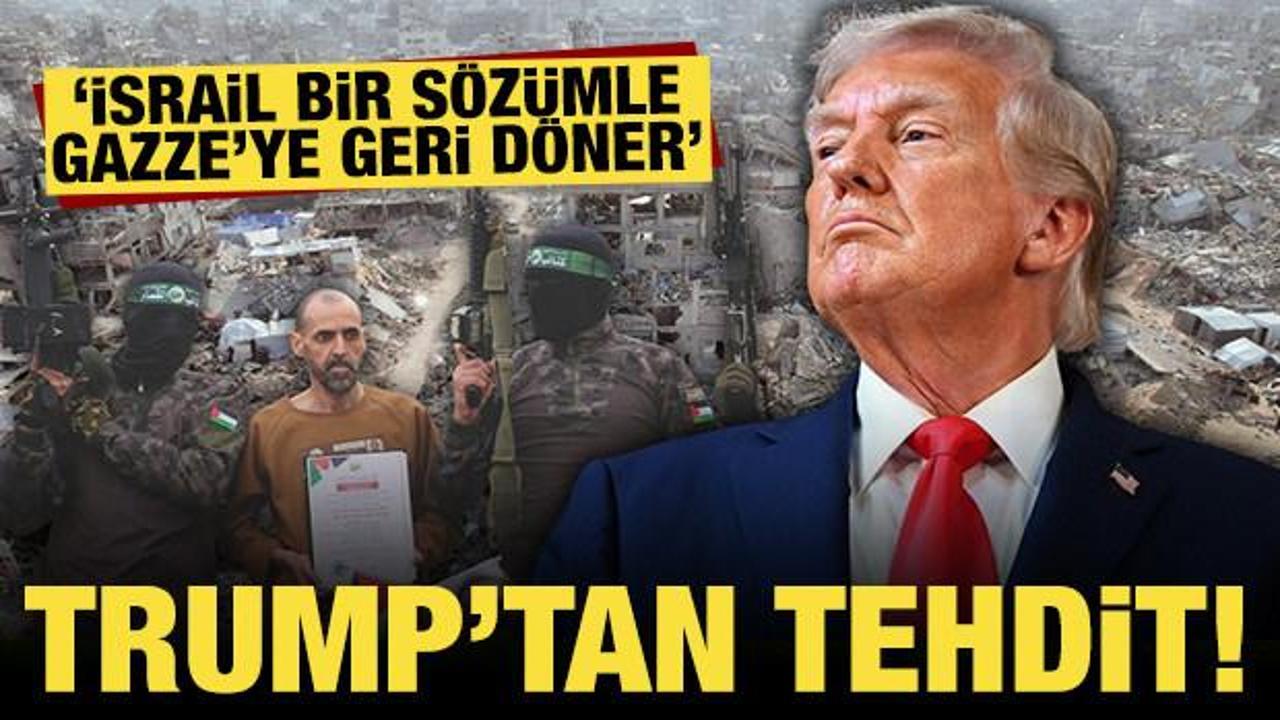 Trump'tan son dakika Hamas açıklaması: Açık açık tehdit etti!