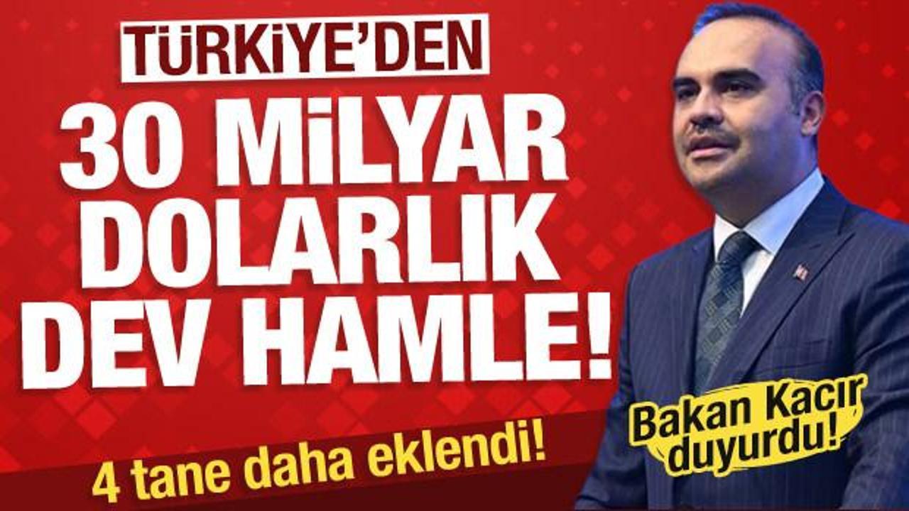 T&uuml;rkiye'den 30 milyar dolarlık hamle! Bakan Kacır : 4 yeni y&uuml;ksek teknoloji yatırımı