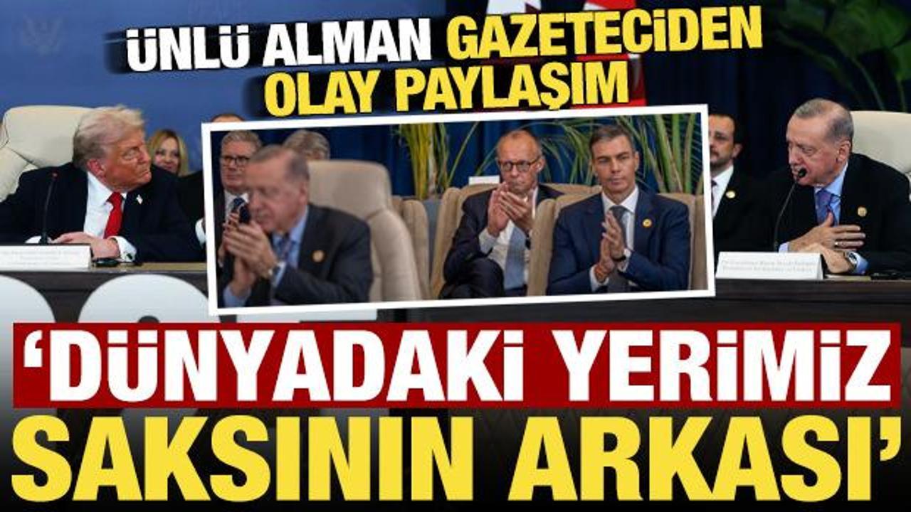 Ünlü Alman gazeteciden olay paylaşım! ‘Dünyadaki yerimiz: Saksı bitkisinin arkasında…’