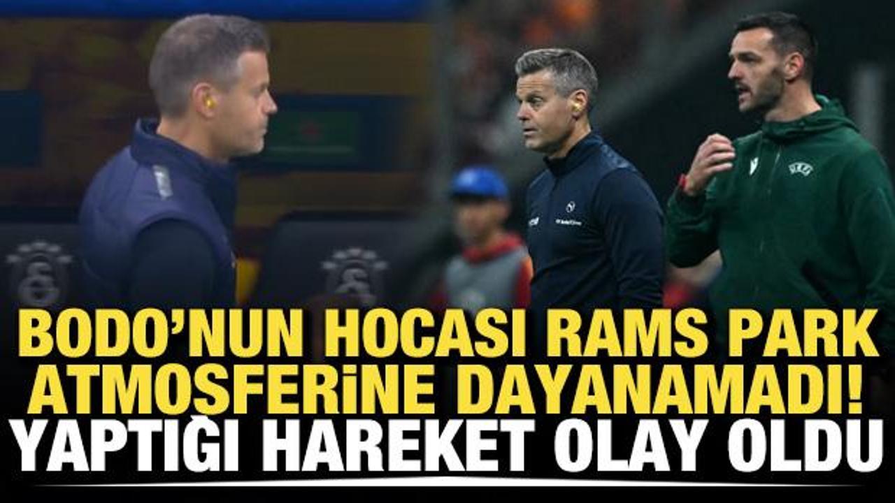 Bodo/Glimt'in hocası Rams Park atmosferine dayanamadı! Yaptığı hareket olay oldu