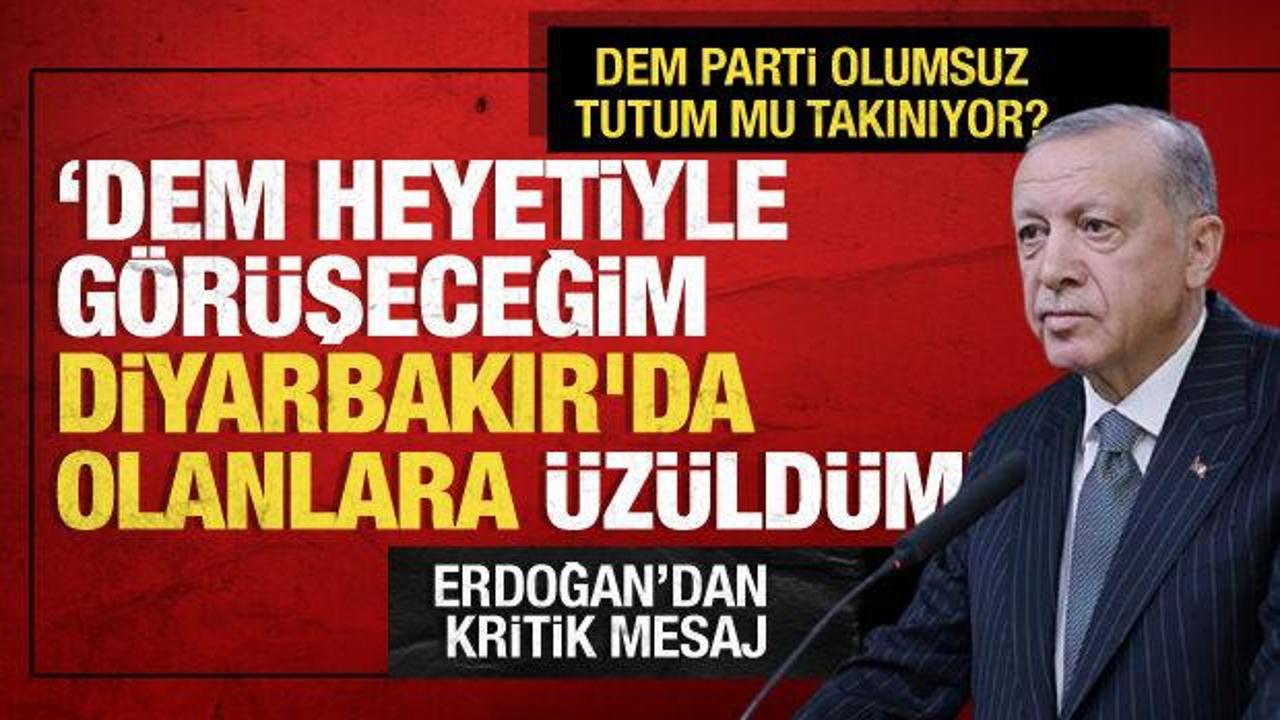 Cumhurbaşkanı Erdoğan'dan DEM Parti açıklaması: Düşünmek istemiyorum!