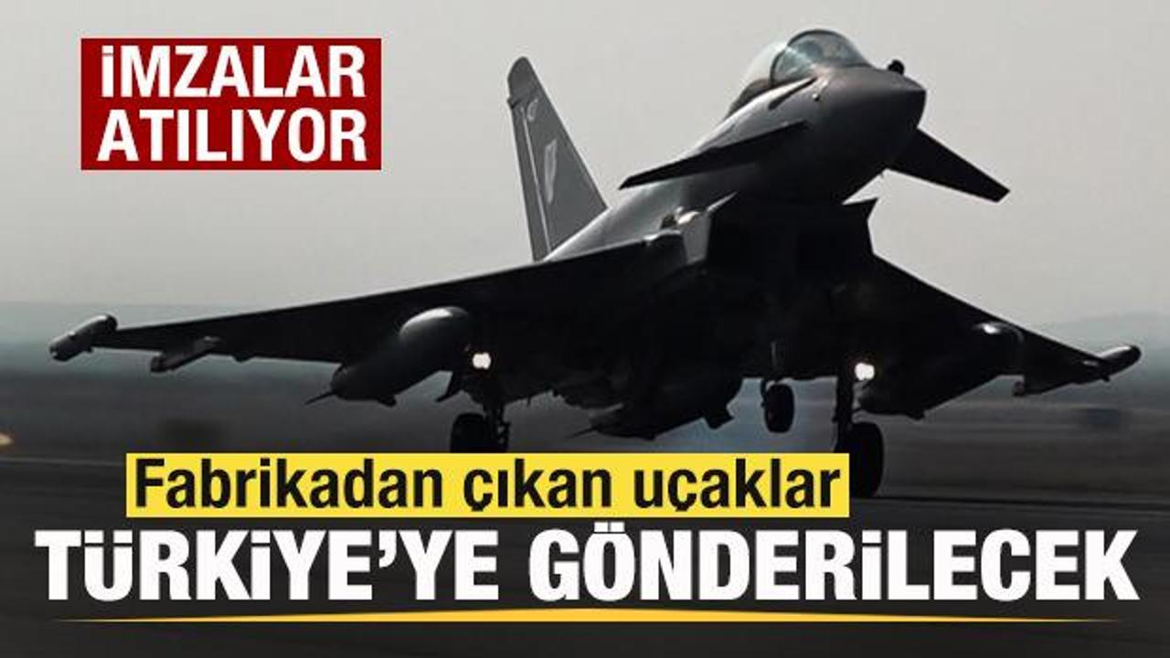 Eurofighter savaş u&ccedil;ağında anlaşma tamam! Fabrikadan &ccedil;ıkan T&uuml;rkiye'ye g&ouml;nderilecek