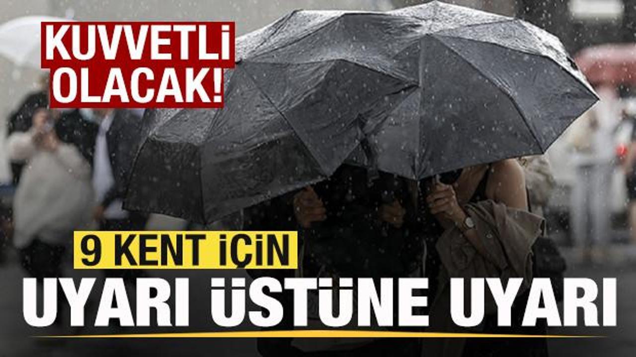 İçişleri Bakanlığı'ndan 9 kent için 'sarı' kodlu uyarı