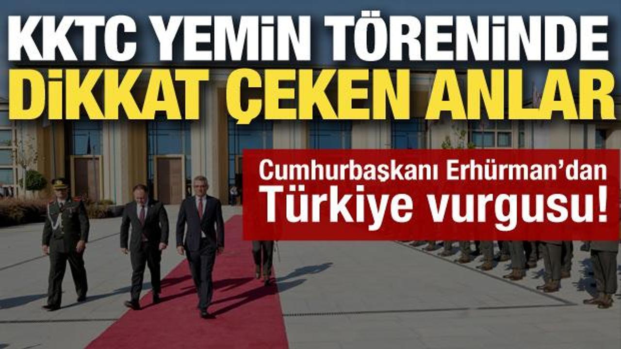 KKTC Cumhurbaşkanı Tufan Erh&uuml;rman Meclis'te yemin etti