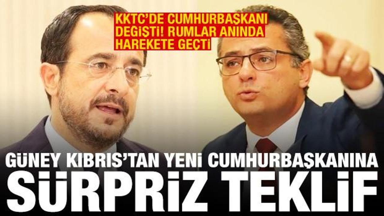 KKTC'nin lideri değişti! Güney Kıbrıs'tan yeni cumhurbaşkanına sürpriz teklif