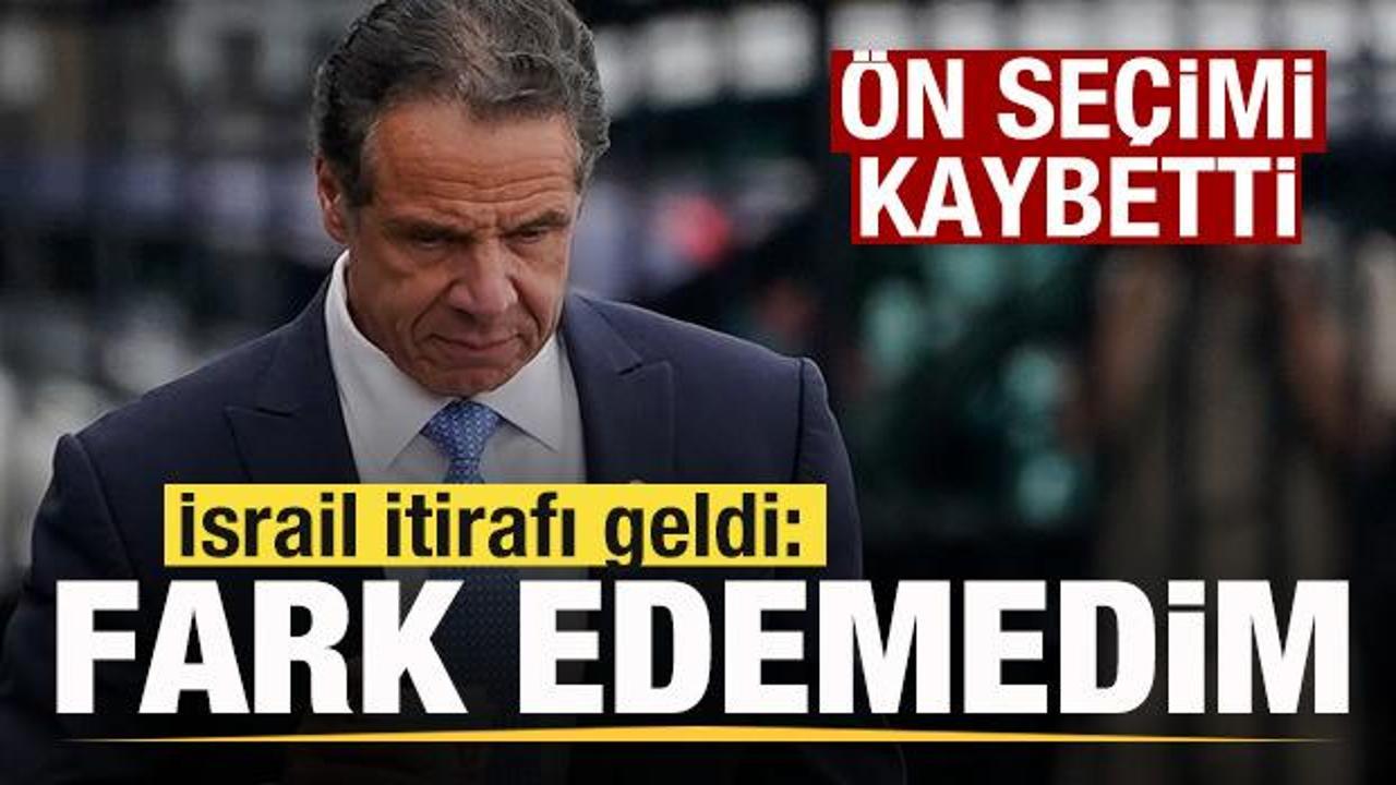 Ön seçimi kaybetti, İsrail itirafı geldi: Fark edemedim