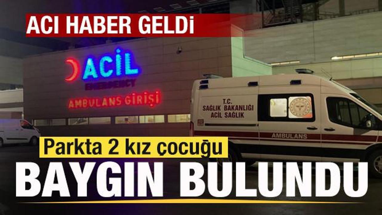 Parkta 2 kız &ccedil;ocuğu baygın bulundu! Acı haber geldi