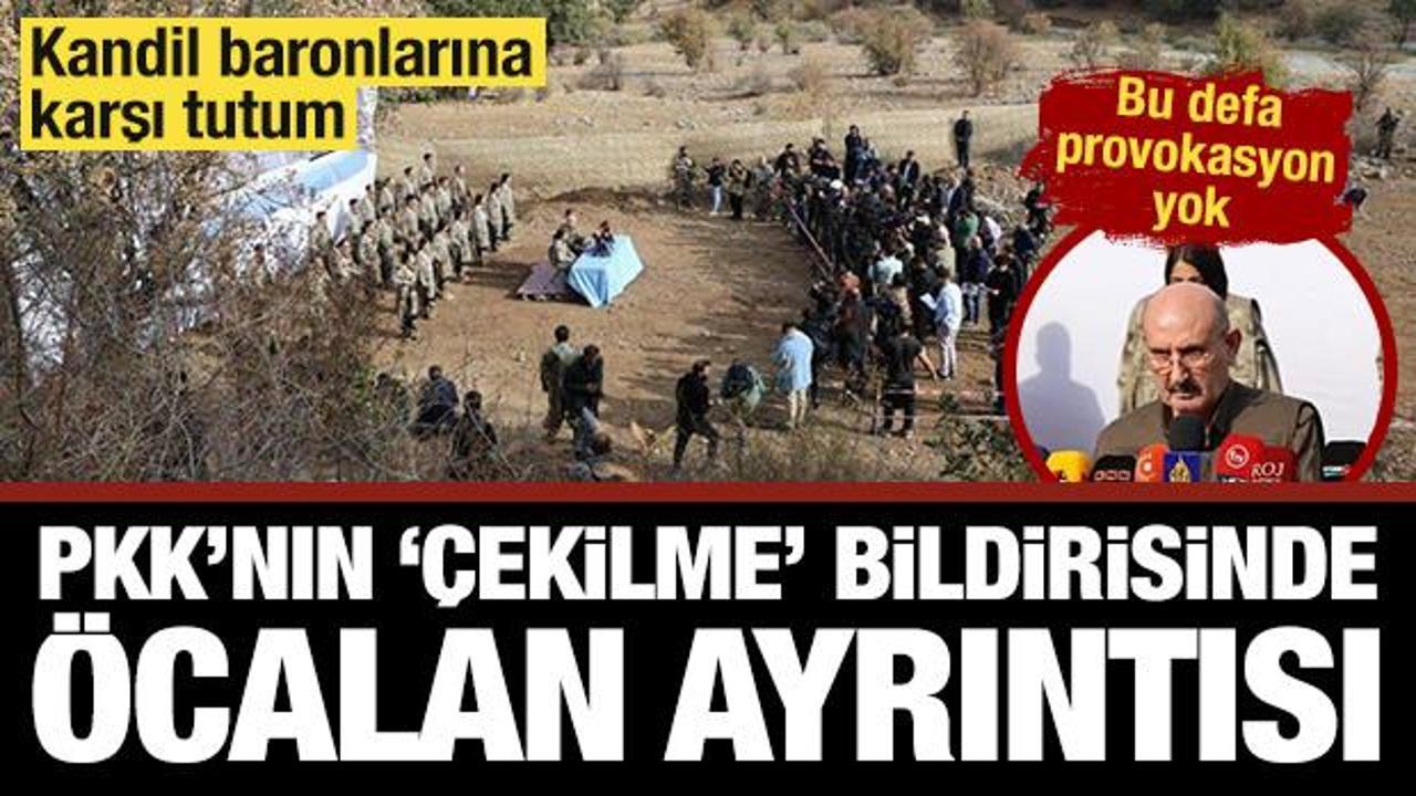 PKK’nın Türkiye’den çekilme açıklamasında Öcalan ayrıntısı... Provoke etmediler