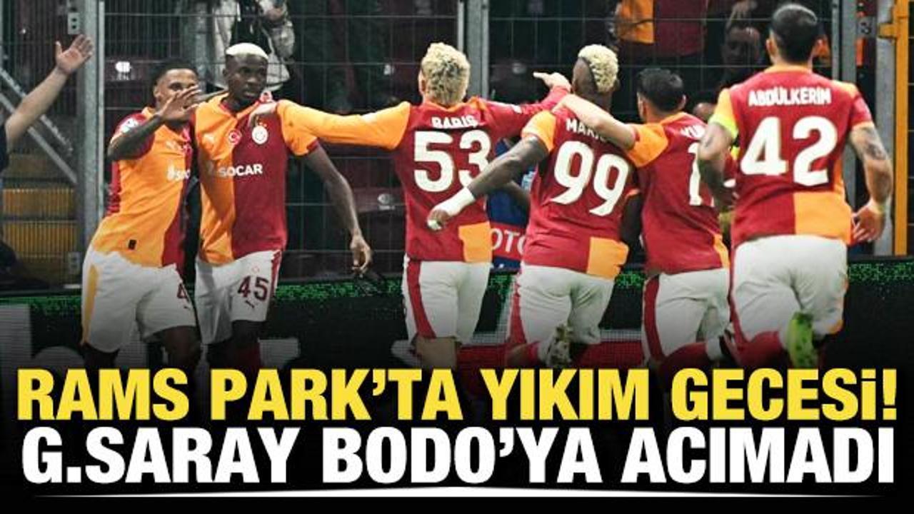 RAMS Park&rsquo;ta yıkım gecesi! Galatasaray, Bodo'ya acımadı