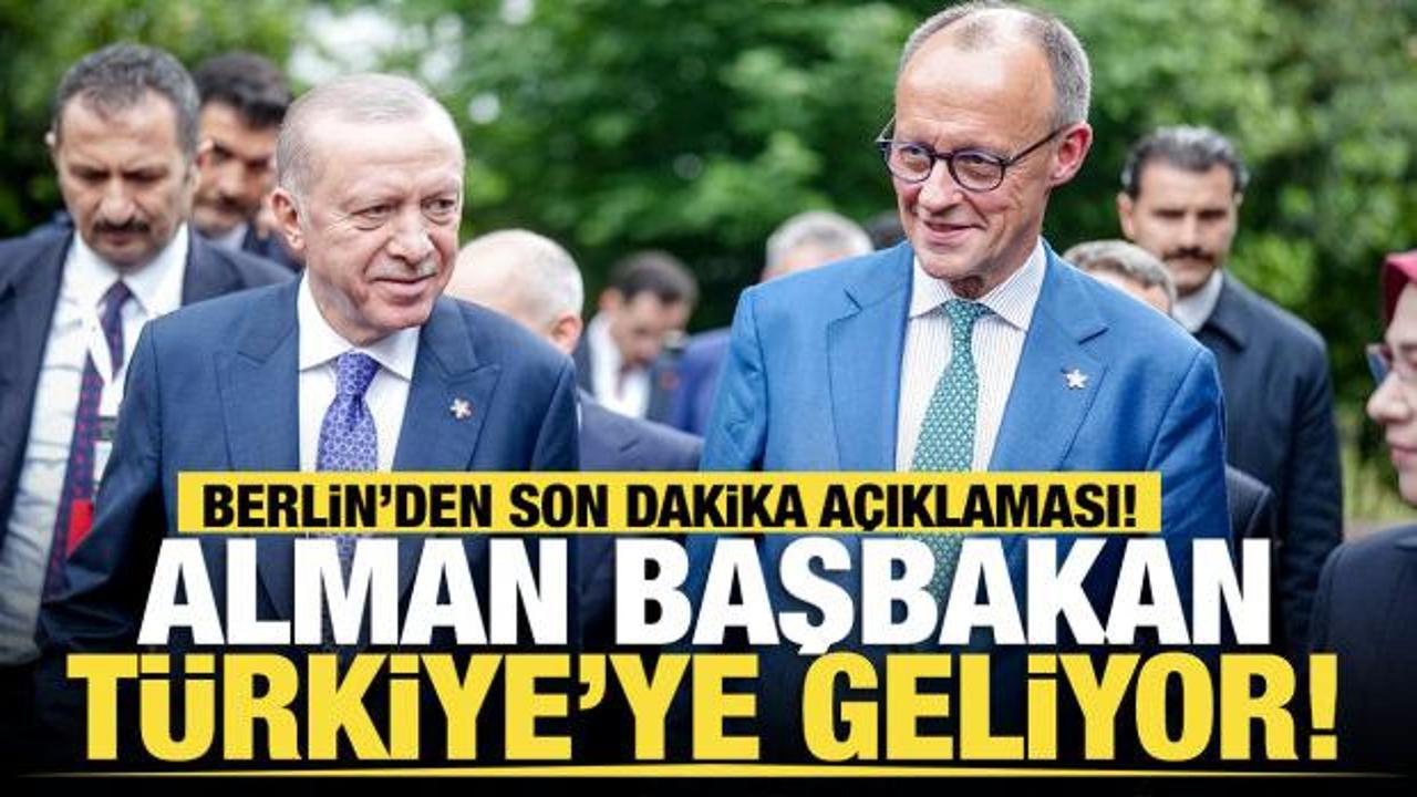 Son dakika... Alman Başbakan Merz T&uuml;rkiye'ye geliyor! 