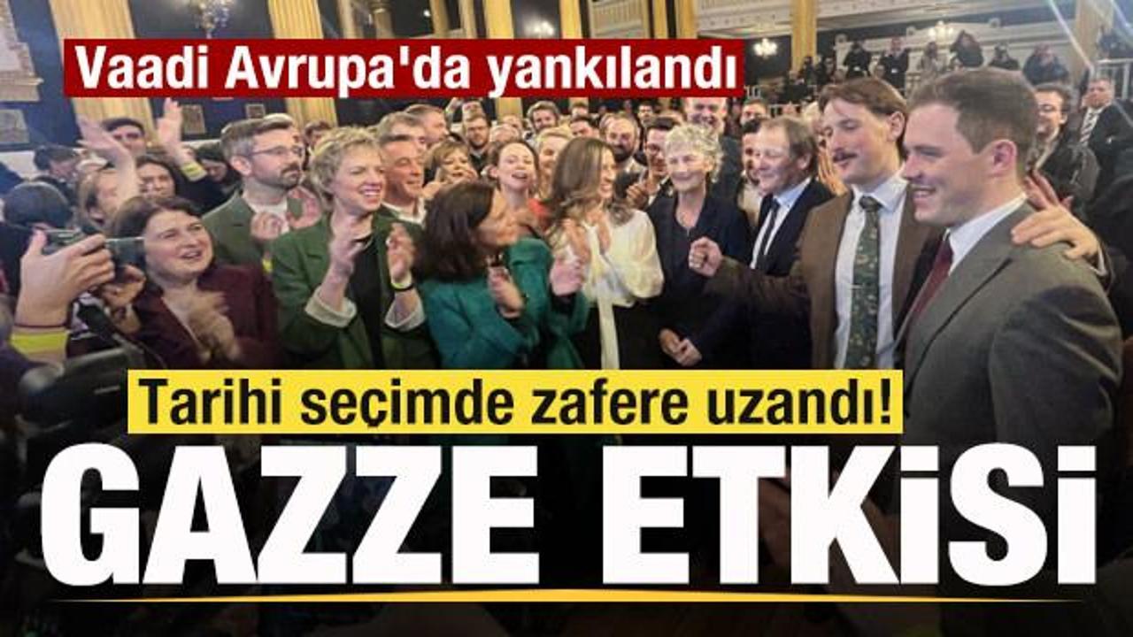 Tarihi seçimde zafere uzandı! Vaadi Avrupa’da yankılandı! Gazze etkisi Tarihi seçimde zafere uzandı! Vaadi Avrupa’da yankılandı! Gazze etkisi