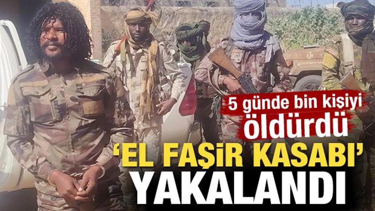 5 g&uuml;nde bin kişiyi &ouml;ld&uuml;rd&uuml;! El Faşir kasabı yakalandı