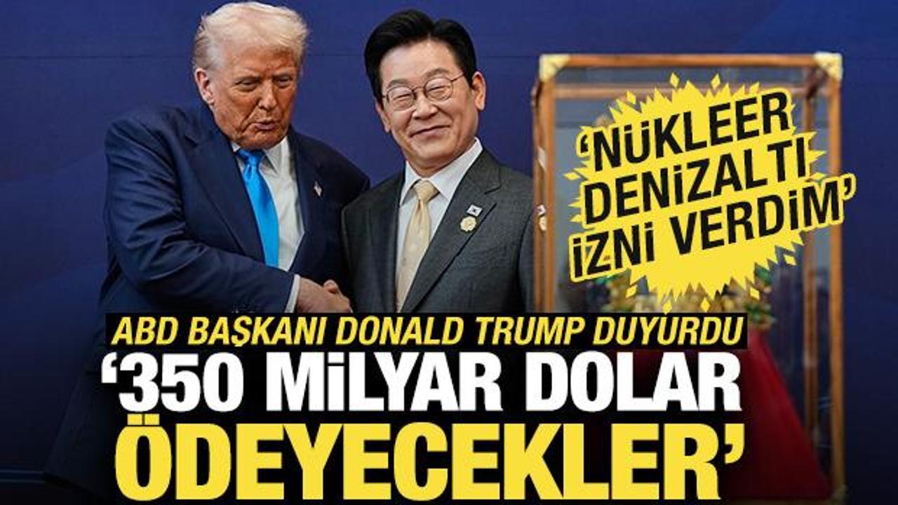ABD Başkanı Trump: 'Vergilerin d&uuml;ş&uuml;r&uuml;lmesi karşılığında 350 milyar dolar verecekler'