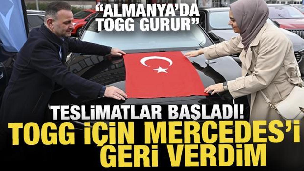 Almanya'da Togg gururu! "Mercedes'imi Togg&rsquo;u alabilmek i&ccedil;in geri verdim"