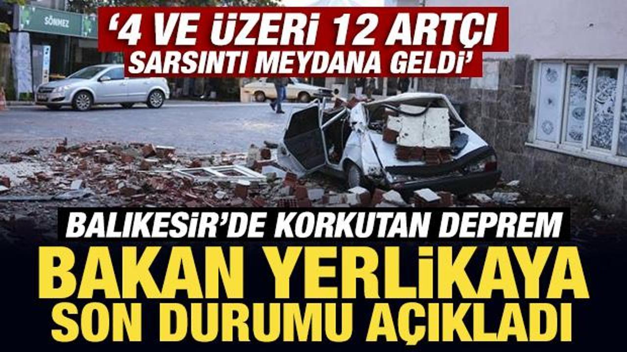 Balıkesir'deki korkutan deprem sonrası bakanlardan peş peşe açıklama
