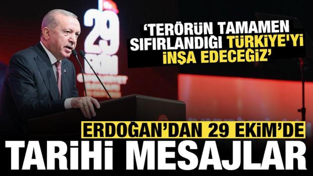 Cumhurbaşkanı Erdoğan: İstiklal için çekilen çileler Türkiye'nin doğumunu müjdelemiştir