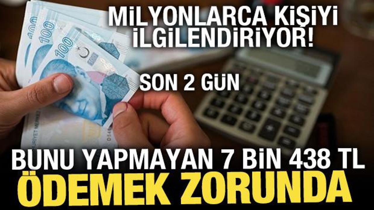 Ehliyet yenileme i&ccedil;in son 2 g&uuml;n: 15 TL yerine 7 bin 438 TL &ouml;denecek