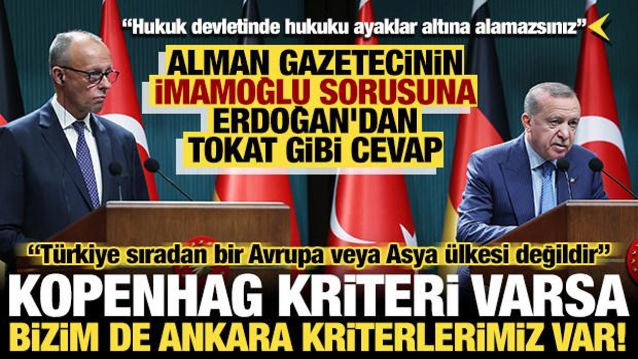 Erdoğan ve Merz'den ortak basın toplantısı: AB &ccedil;ıkışı ve Eurofıghter mesajı!