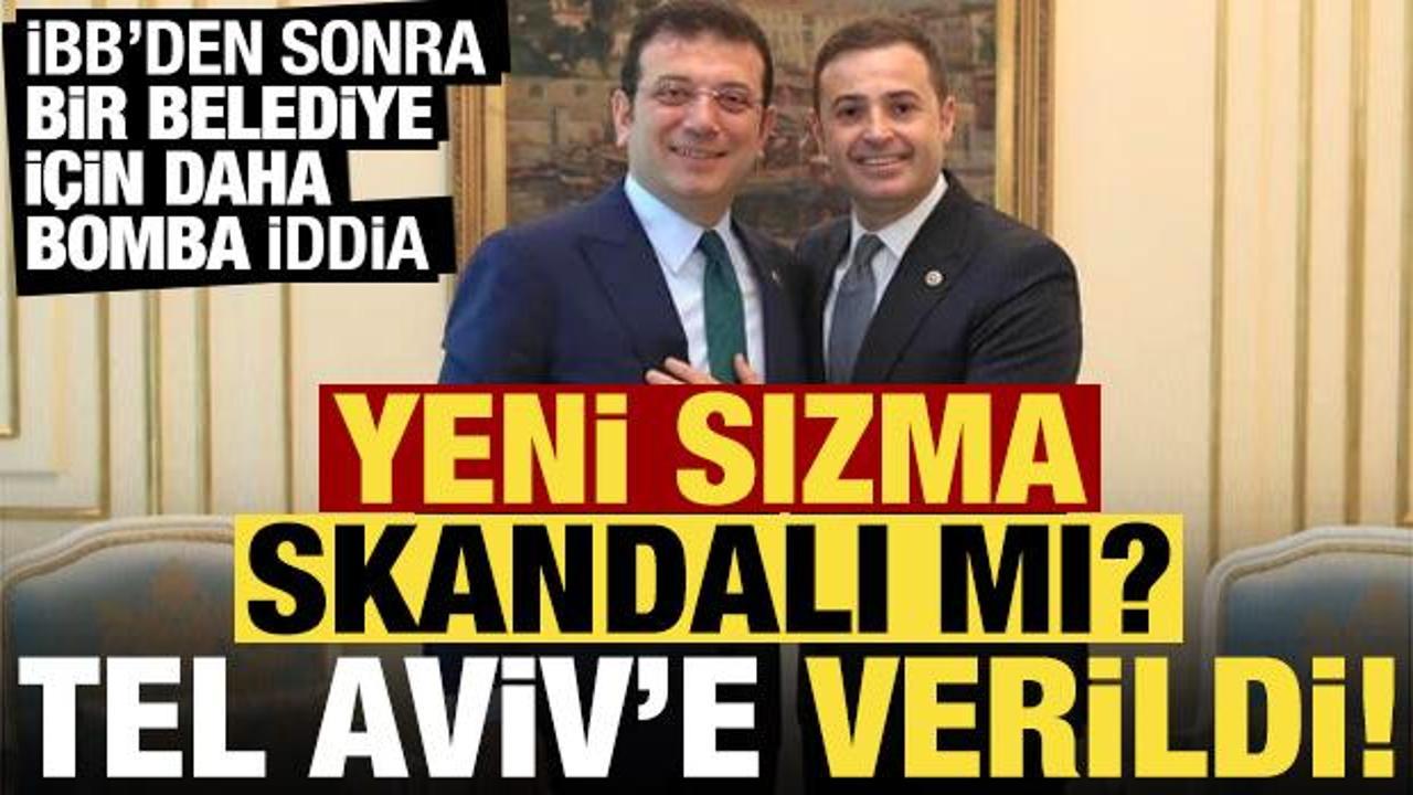 İBB'den sonra bir belediye i&ccedil;in daha bomba iddia! Tel Aviv'e verildi...