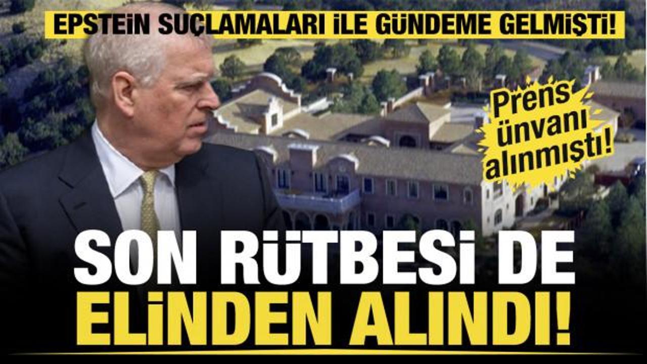 İngiliz Prensin &uuml;nvanı elinden alınmıştı! Su&ccedil;lamalar nedeniyle son r&uuml;tbesi de alındı! 