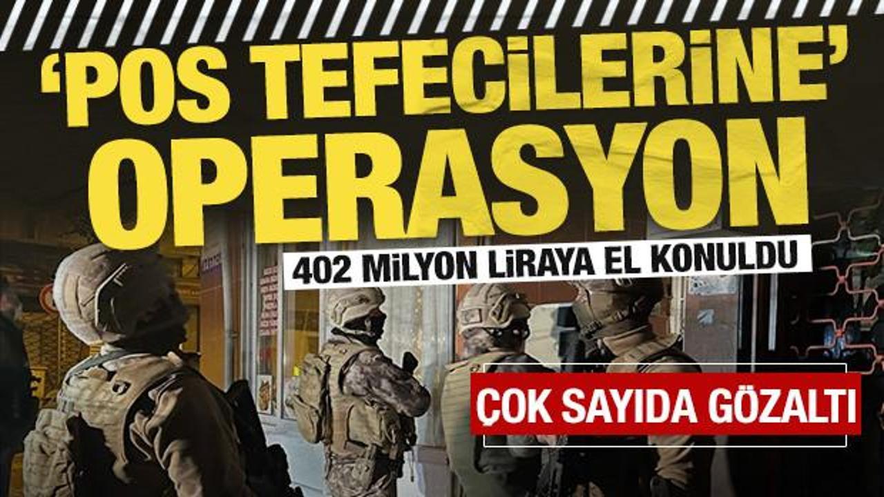 İstanbul'da 'pos tefecilerine' operasyon: 10 zanlıya g&ouml;zaltı kararı