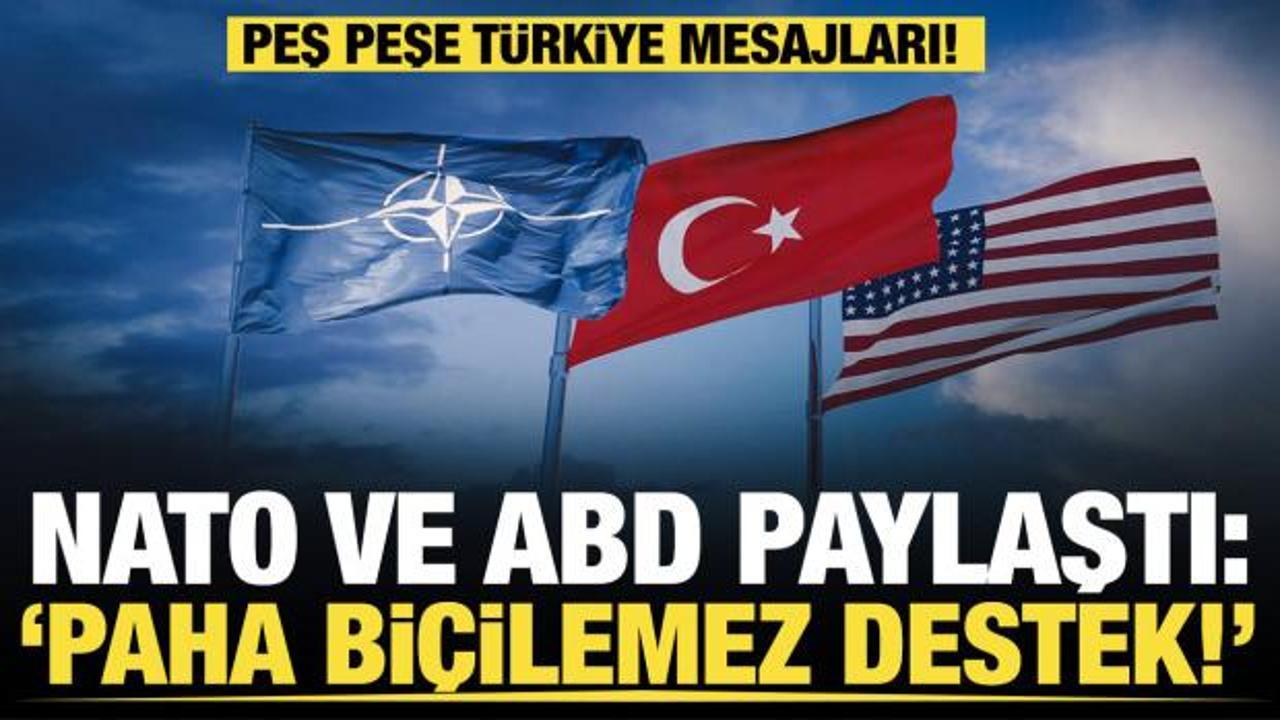 NATO ve ABD'den T&uuml;rkiye mesajı... 29 Ekim'de 'sarsılmaz destek' vurgusu!