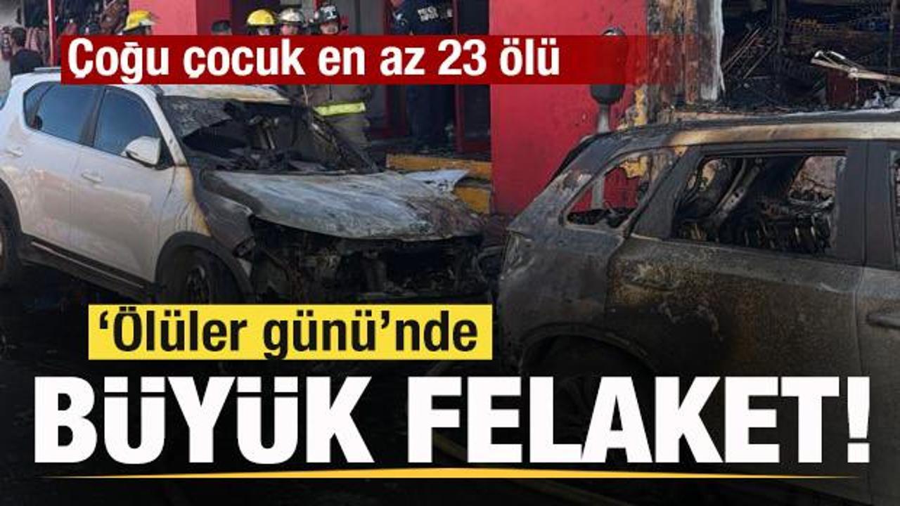'&Ouml;l&uuml;ler G&uuml;n&uuml;'nde b&uuml;y&uuml;k felaket! &Ccedil;oğu &ccedil;ocuk en az 23 &ouml;l&uuml;