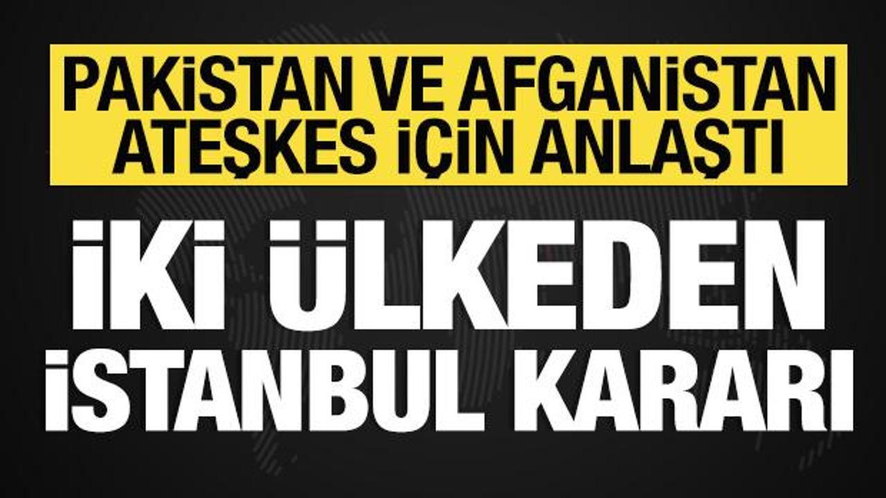 Pakistan ve Afganistan ateşkes için anlaştı