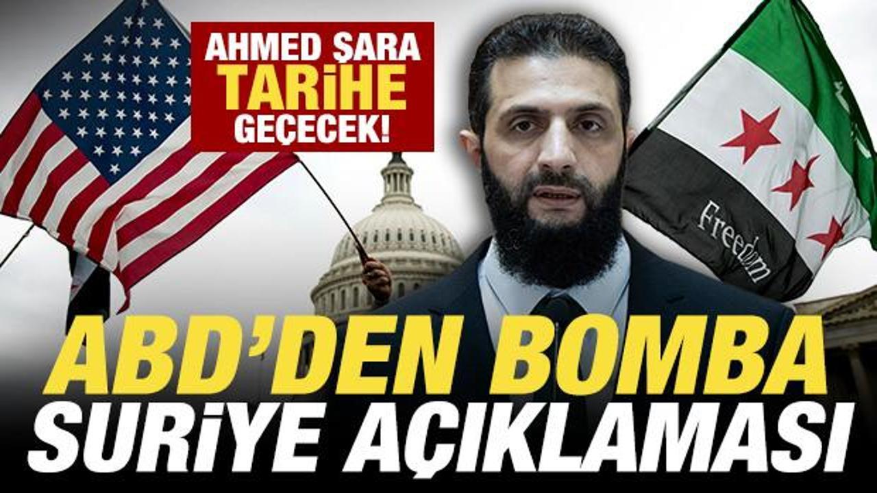 Son dakika: ABD'den bomba Suriye a&ccedil;ıklaması! Şara tarihe ge&ccedil;ecek