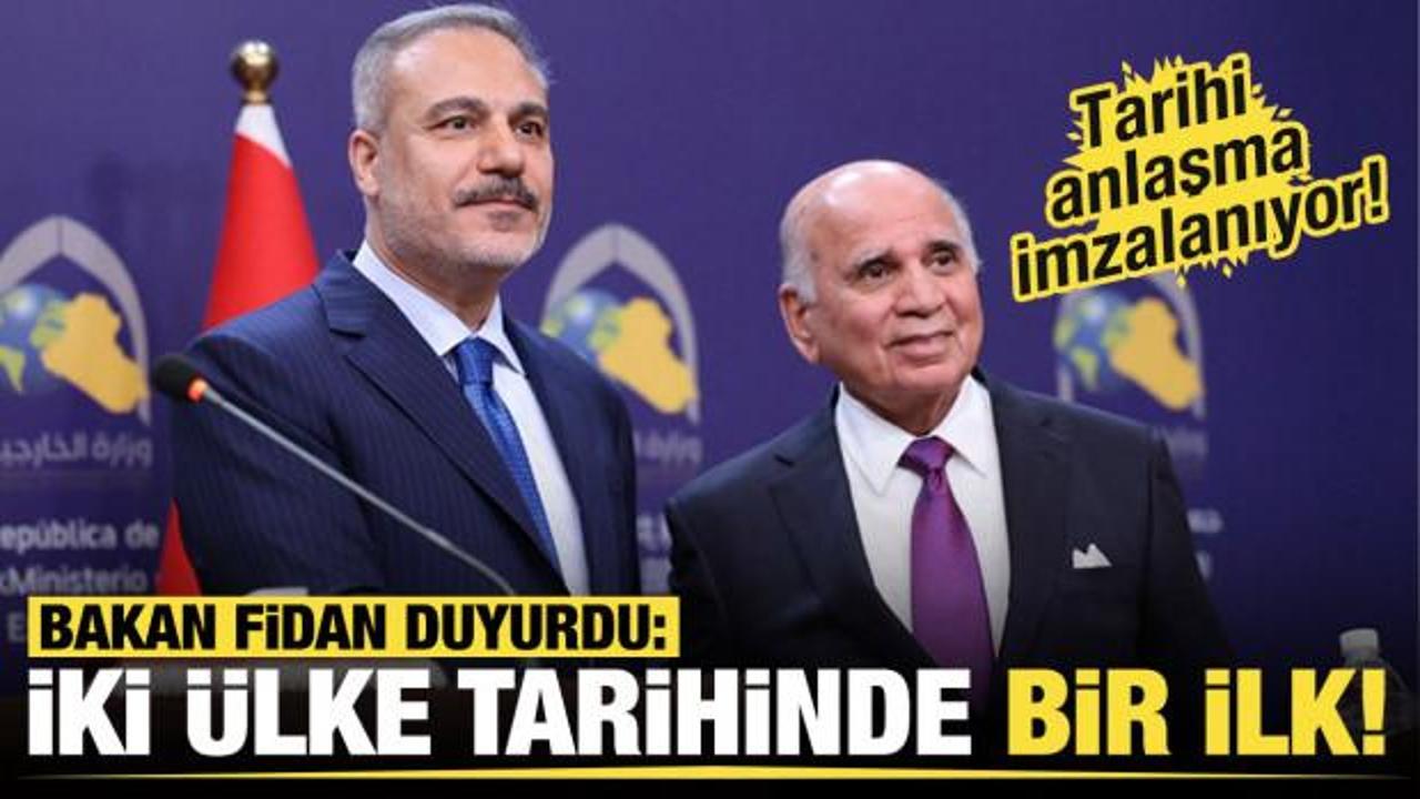 Son dakika... Bakan Fidan'dan Irak'ta &ouml;nemli a&ccedil;ıklamalar: "İki &uuml;lke tarihinde bir ilk!"