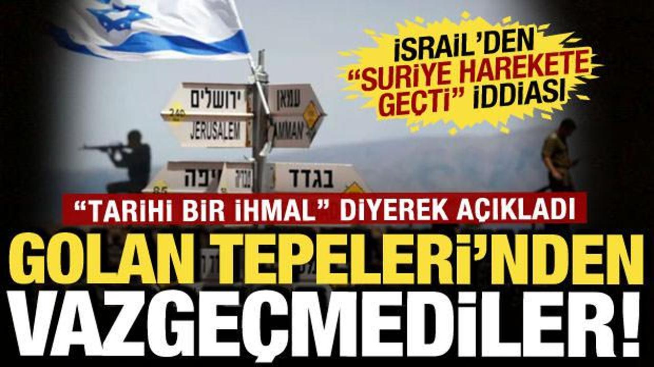 Suriye'den İsrail'e rest! Golan Tepeleri için harekete geçildi: Asla taviz verilmeyecek