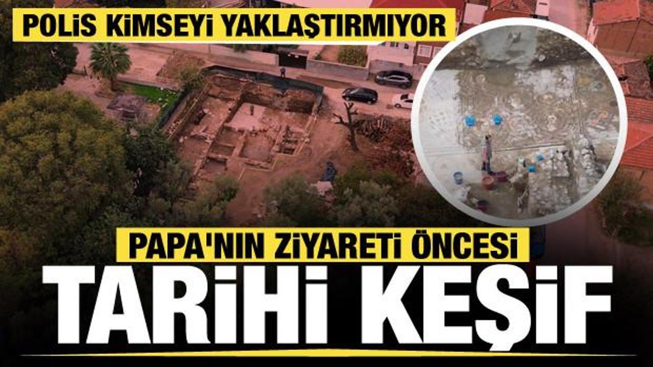 Tam 400 metrekarelik... Papa'nın ziyareti öncesi İznik'te keşfedildi!