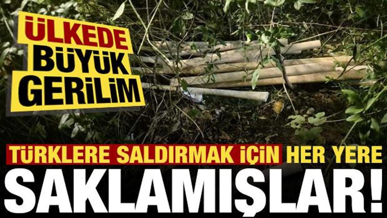 T&uuml;rklere saldırmak i&ccedil;in &uuml;lkenin her yerine bunları gizlemişler!