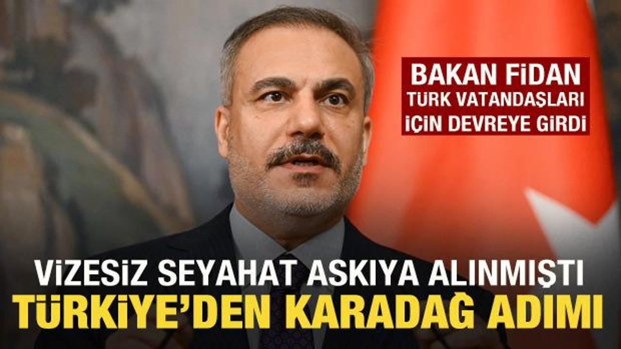 Vizesiz seyahat askıya alınmıştı! Bakan Fidan'dan kritik iki telefon