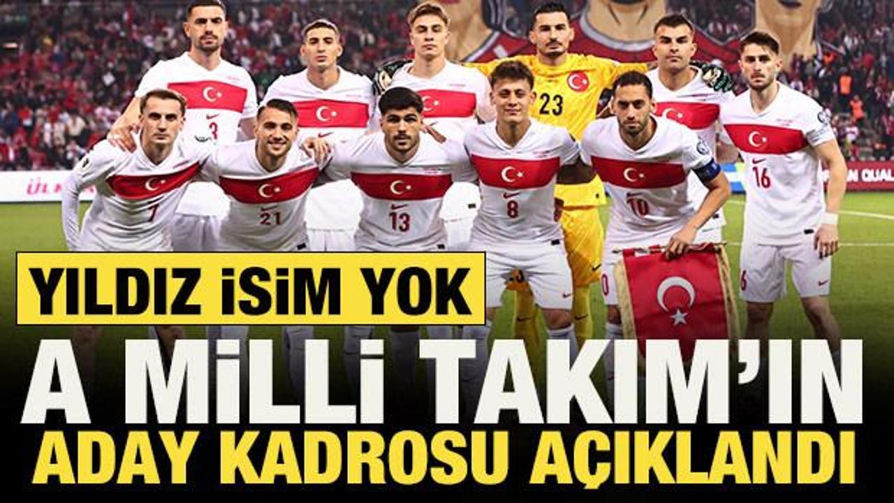 A Milli Takım'ın aday kadrosu belli oldu! Berke &Ouml;zer kararı